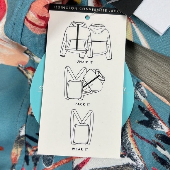 🔆O’NEILL🔆 LEXINGTON WATER PROOF WINDBREAKER JACKET Turns into a backpack - Picture 7 of 15